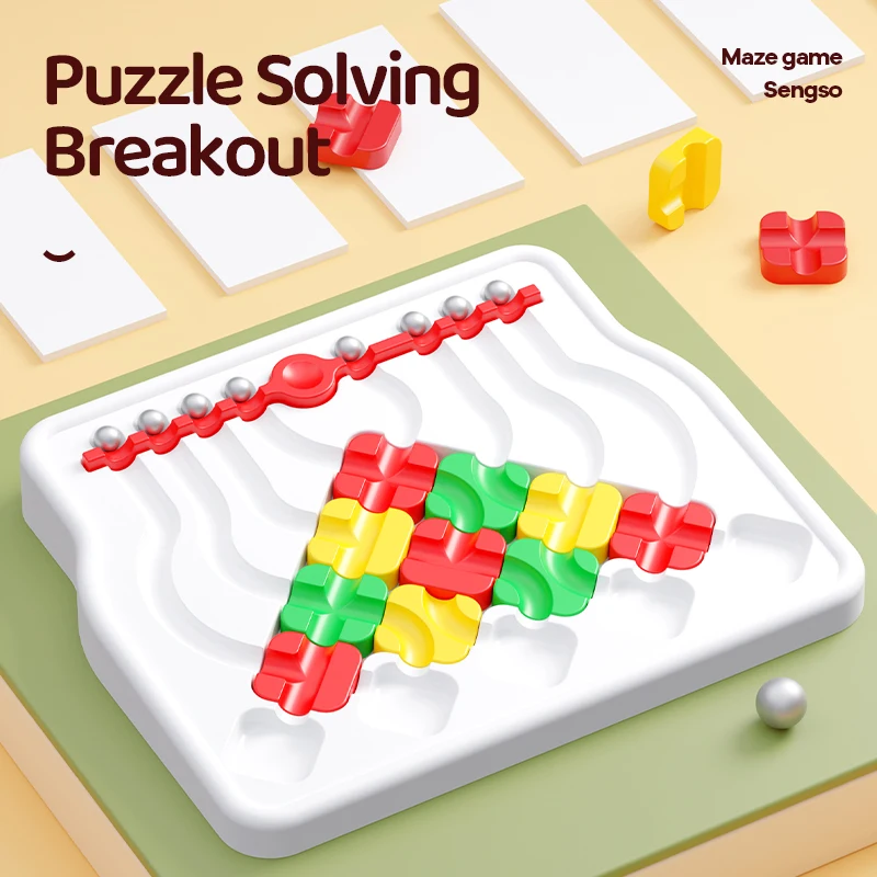 SENGSO Maze Puzzle Game Build The Best Track For Ball Multiplayer Games Children Puzzle Toys Kid High-quality Toys
SENGSO Maze Puzzle Game Build The Best Track For Ball Multiplayer Games Children Puzzle Toys Kid High-quality Toys
