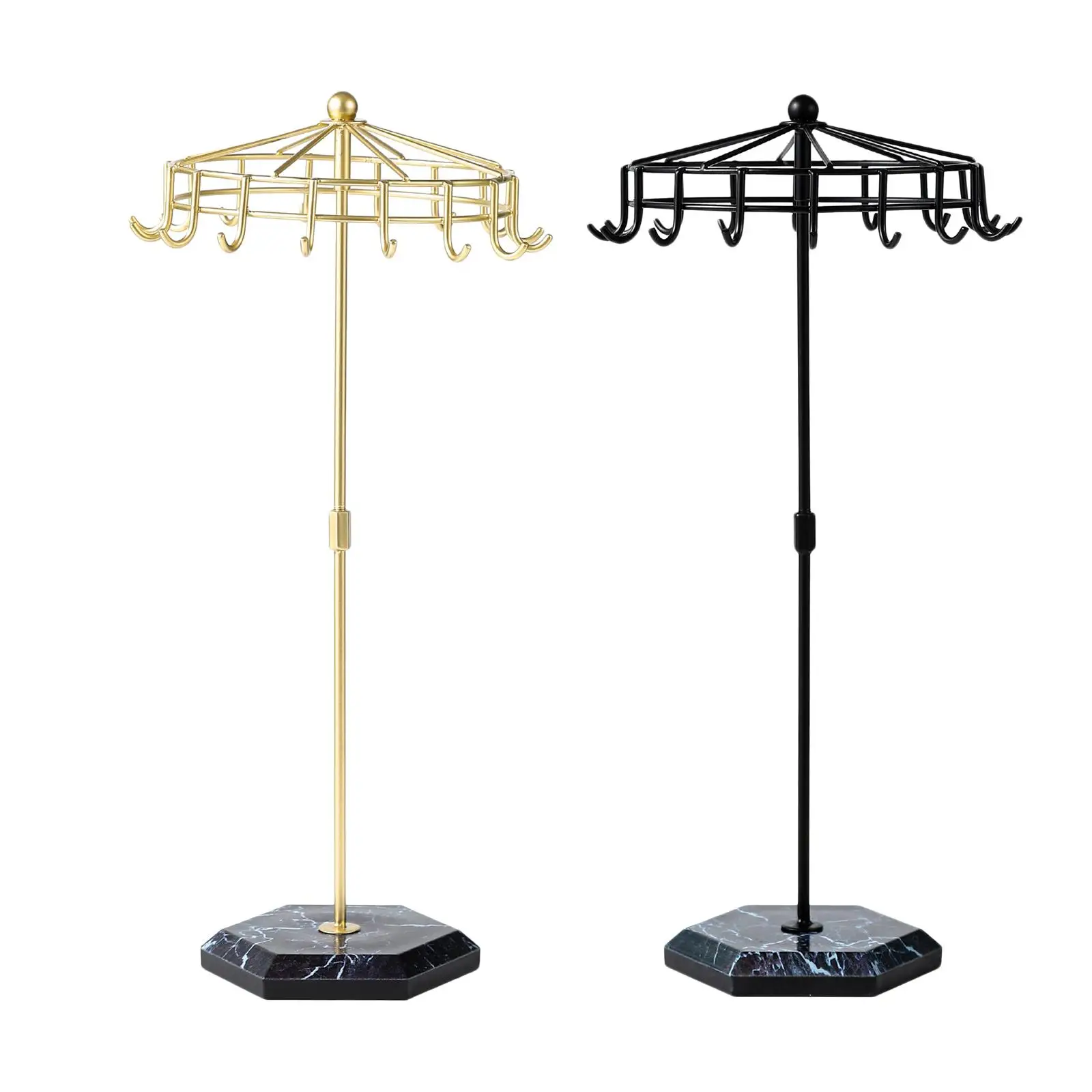 

Jewelry Display Stand for Necklaces Bracelets Iron Jewelry Organizer for Home Vanity Mall Exhibition Retail Store Show Showcase