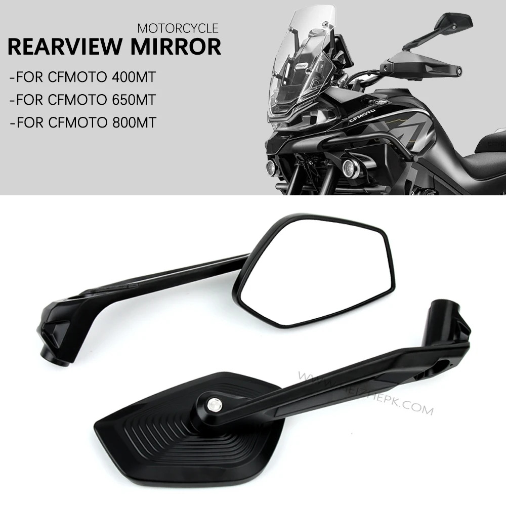 

NEW CNC aluminium Motorcycle Left And Right Rearview Mirrors For For CFMOTO 800MT 650MT 450MT 400MT Motorbike Side Mirrors MT800