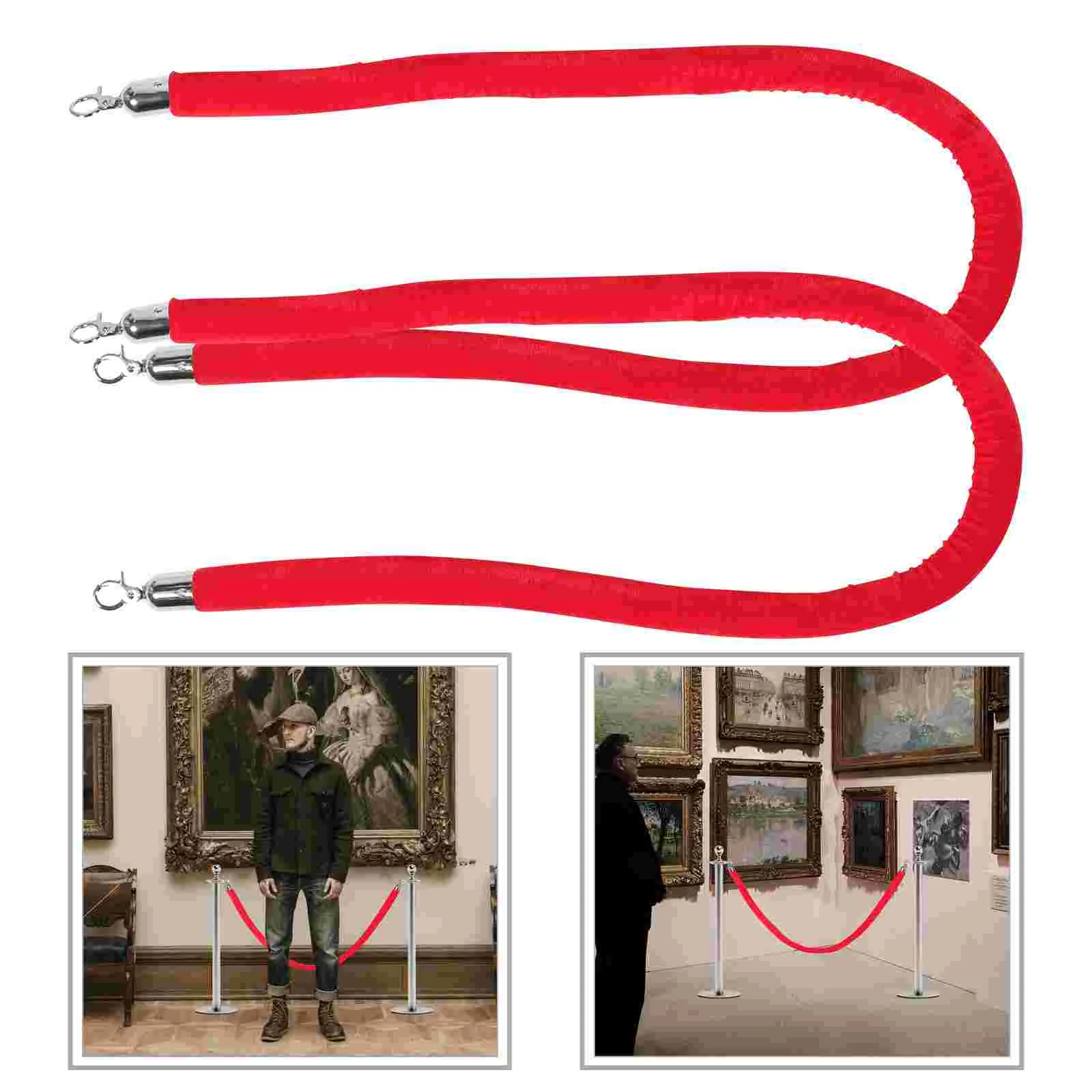 Веревка Барьерная велюровая с крючком для кинотеатров
Веревка Барьерная велюровая с крючком для кинотеатров