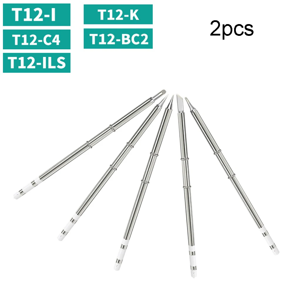 2pcs Soldering Iron Tip Soldering Station T12 ILS K I BC2 C4 Head 70W 139mm For Fine Spot Welding Mobile Phone Disassembly Tools
2pcs Soldering Iron Tip Soldering Station T12 ILS K I BC2 C4 Head 70W 139mm For Fine Spot Welding Mobile Phone Disassembly Tools