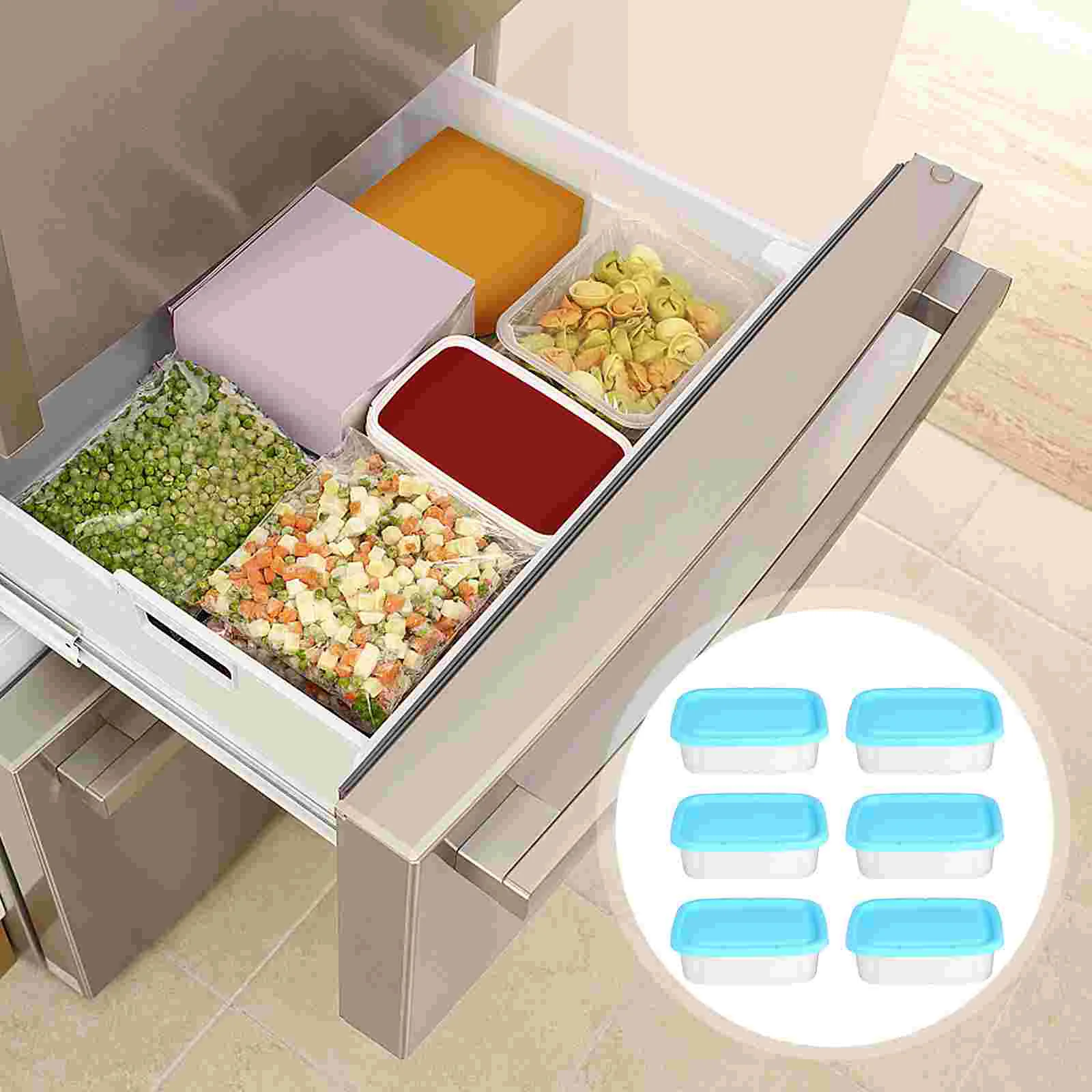 600ML Blue Flat Box for Kitchen Refrigerator Organization Transparent Storage Container for Kitchen Fridge Freezer
600ML Blue Flat Box for Kitchen Refrigerator Organization Transparent Storage Container for Kitchen Fridge Freezer