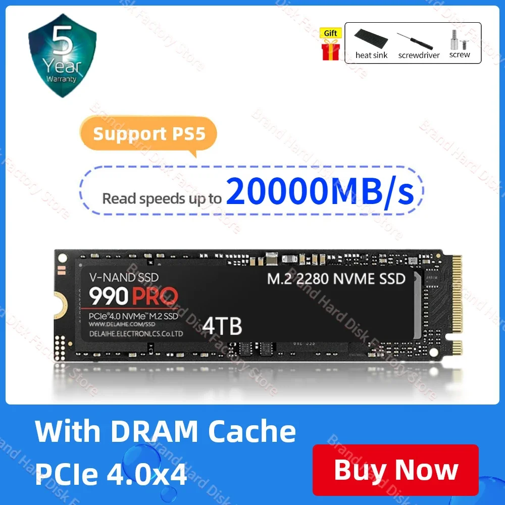SSD NVMe M2 1tb 2tb 4tb SSD M.2 2280 PCIe 4.0 X4 Drive Ssd Sata Internal Solid State Disk for PS5 Desktop Laptop
SSD NVMe M2 1tb 2tb 4tb SSD M.2 2280 PCIe 4.0 X4 Drive Ssd Sata Internal Solid State Disk for PS5 Desktop Laptop