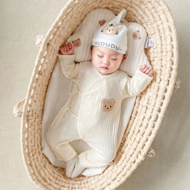 0-1M Baby Jumpsuits Hat Set OnePieces Long Sleeve Romper Spring Clothes Cartoon Bear Pajamas Cotton Bodysuit for Infants 85LE
0-1M Baby Jumpsuits Hat Set OnePieces Long Sleeve Romper Spring Clothes Cartoon Bear Pajamas Cotton Bodysuit for Infants 85LE