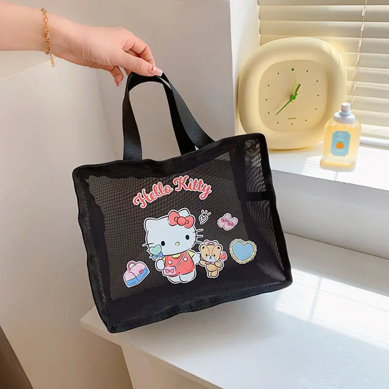 Kawaii Мультфильм Sanrios косметичка My Melody Kuromi Cinnamoroll Kittys Милая аниме сетка прозрачная вместительная сумка для хранения
Kawaii Мультфильм Sanrios косметичка My Melody Kuromi Cinnamoroll Kittys Милая аниме сетка прозрачная вместительная сумка для хранения