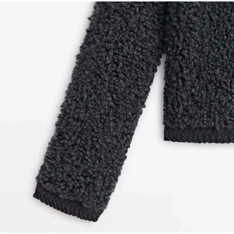 Lamb Wool Women Coat O-neck Long Sleeve Single Breasted Female Short Jacket, Autumn Winter Fashion, Loose Lady Outwear 12 Mallzona Sd10e17a5bd1f4bf3a8682d05e1092eb30 Lamb Wool Women Coat O-neck Long Sleeve Single Breasted Female Short Jacket, Autumn Winter Fashion, Loose Lady Outwear Mallzona