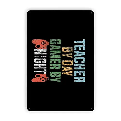 Fesy Happy Teacher's Day Metal Sign, Teachers by Day,Gamer by Nigth,Teacher's Gift,Classroom Wall Decor,8x12inches (196jsj-16)
Fesy Happy Teacher's Day Metal Sign, Teachers by Day,Gamer by Nigth,Teacher's Gift,Classroom Wall Decor,8x12inches (196jsj-16)