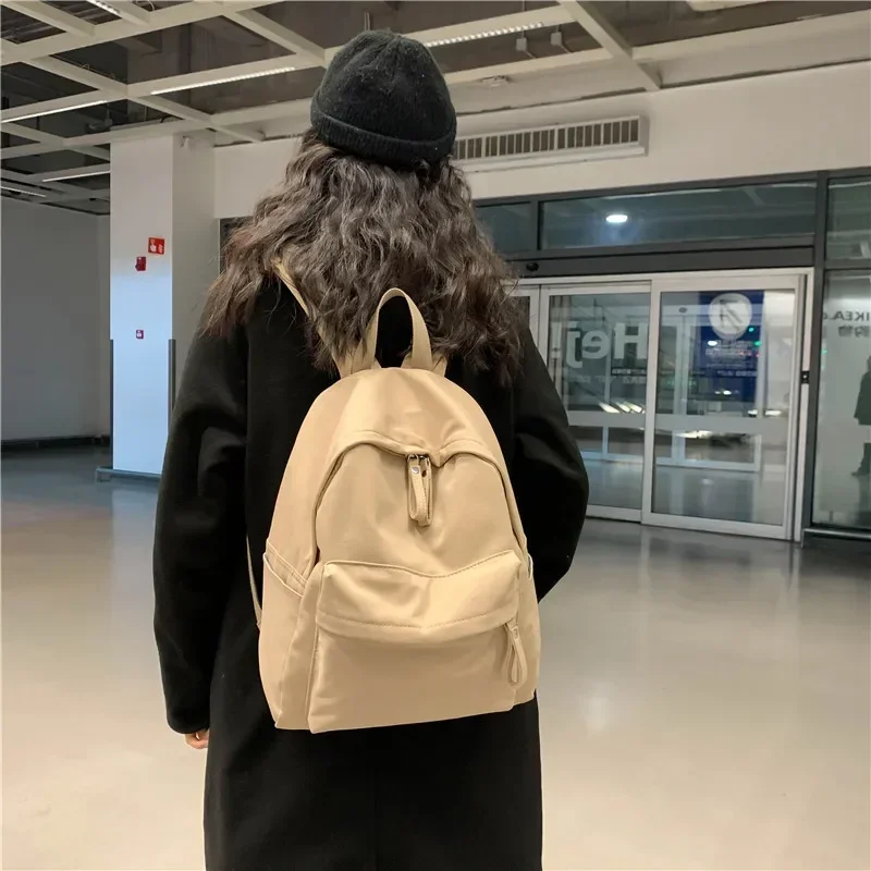 

2024 Fashion Backpack Canvas Women Backpack Anti-theft Shoulder Bag New School Bag for Teenager Girls School Backapck Female