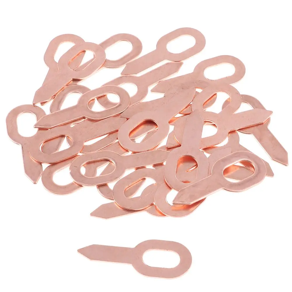 

100Pcs Repair Shaping Welding accessories Meson Machine Circular Spot Pull Ring Welding Sheet Copper-plated Gasket