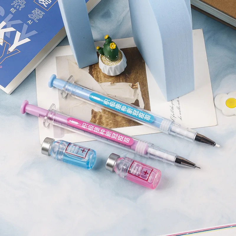 10PCS Chinese version Syringe Gel Pen Simulation Eliminates Injection Syringe Shape Ballpoint Pen
10PCS Chinese version Syringe Gel Pen Simulation Eliminates Injection Syringe Shape Ballpoint Pen