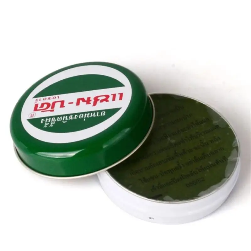 

18g 100% Thailand Green Herb Ointment Treatments Mosquito Bites Cold Anti-itch Cream Headache Muscle Rub Aches Bodys Treatments