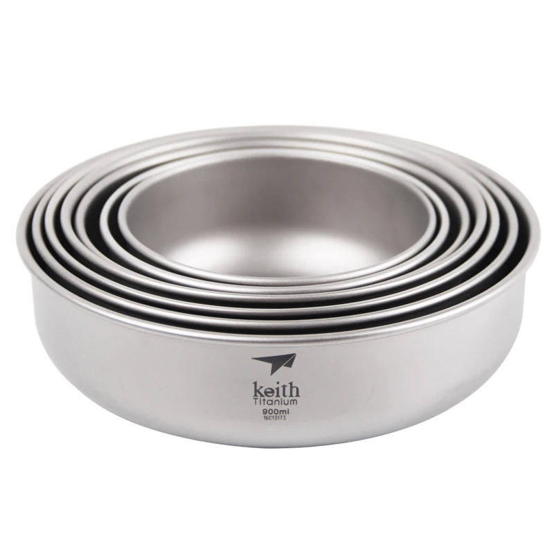 Keith Cooking Set Titanium Bowls Camping Tableware 300ml-900ml Outdoor Hiking Travel Picnic Flatware Rice Soup Salad 7pcs/Set
Keith Cooking Set Titanium Bowls Camping Tableware 300ml-900ml Outdoor Hiking Travel Picnic Flatware Rice Soup Salad 7pcs/Set