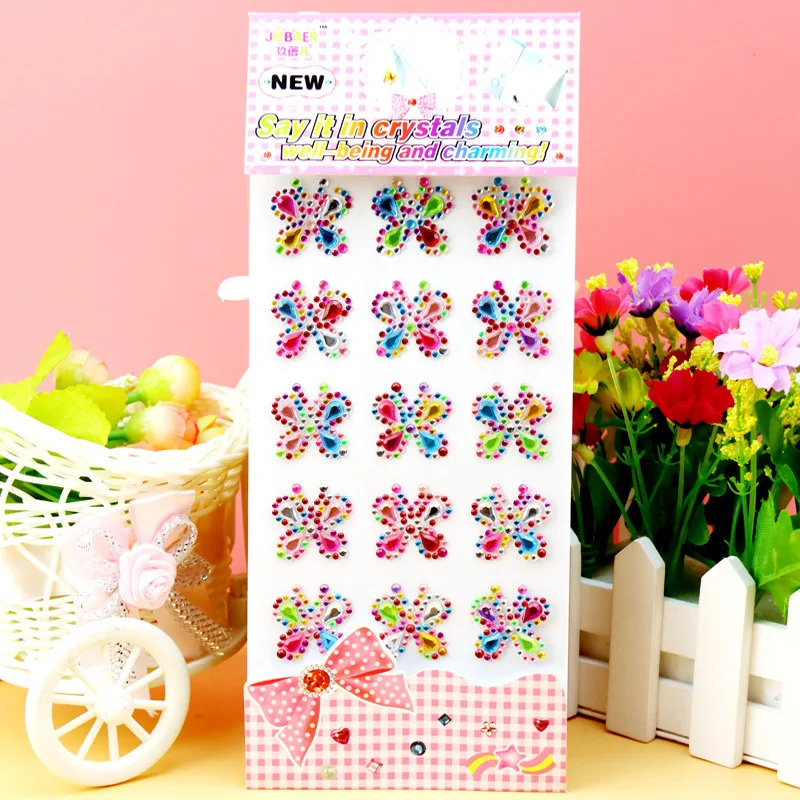 New 3D Butterfly Rhinestones for Face Festival Makeup Crystals Face Gems Jewels Stickers for Children Kid Glitters for The Face
New 3D Butterfly Rhinestones for Face Festival Makeup Crystals Face Gems Jewels Stickers for Children Kid Glitters for The Face