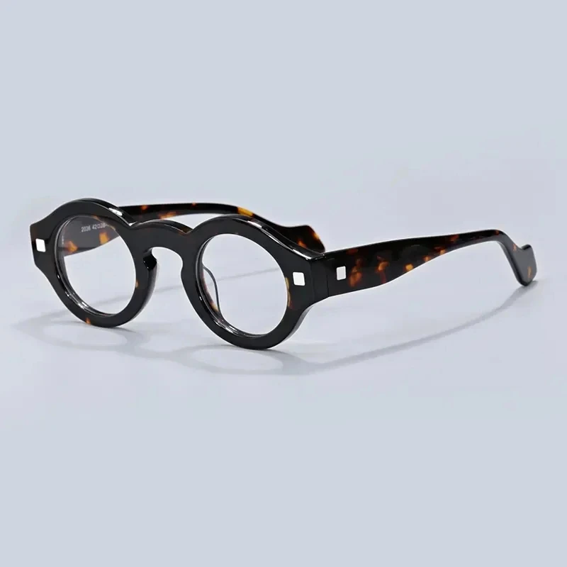 

Vintage fashion round acetate glasses frame men's high quality reading myopia reading glasses ladies new designer optical glasse