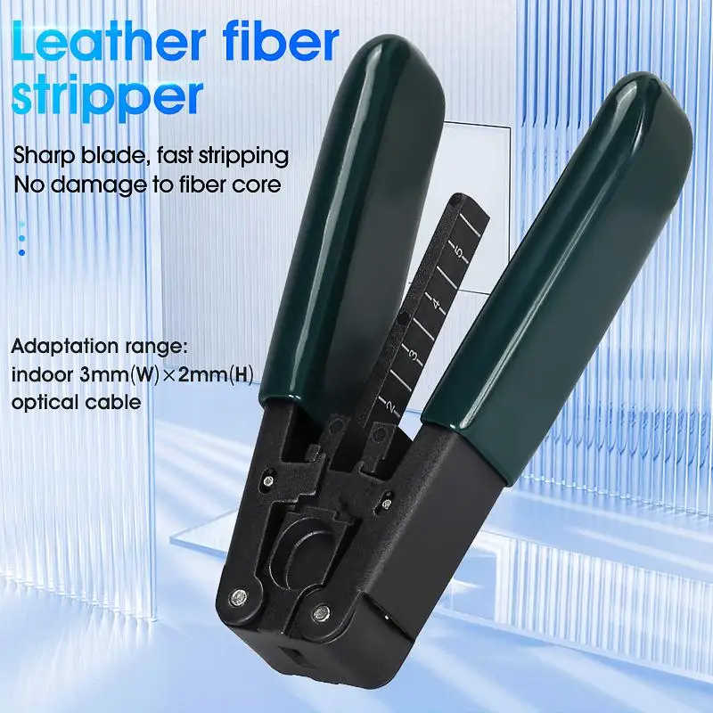 

Fiber Optic Cable Stripper Glass Fiber Stripping Tool 3 x 2mm Fiberglass Pliers For Indoor Wiring Cable
