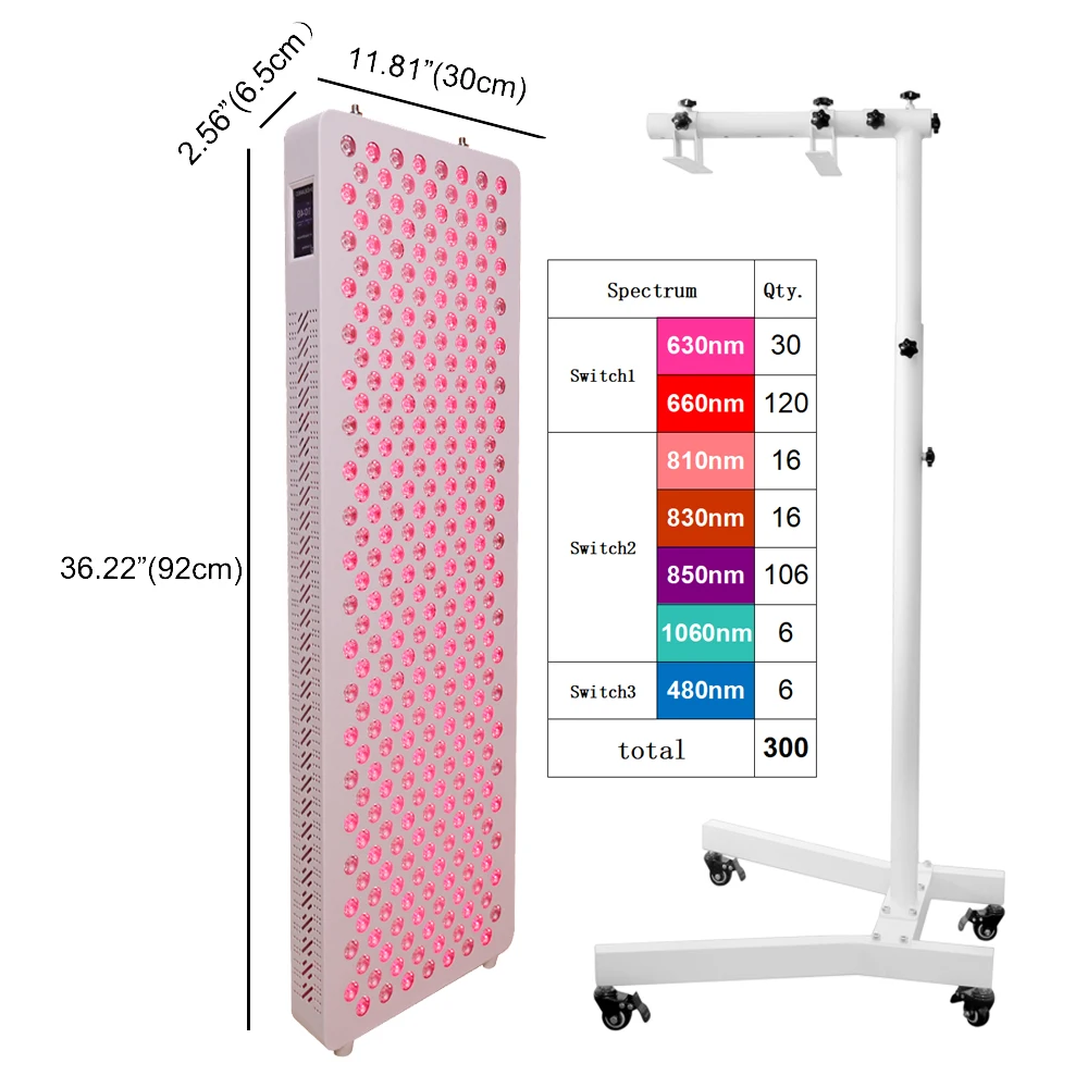 

Professional Factory red therapy lamp near infrared full body 660nm 850nm device infra led red light therapy panel