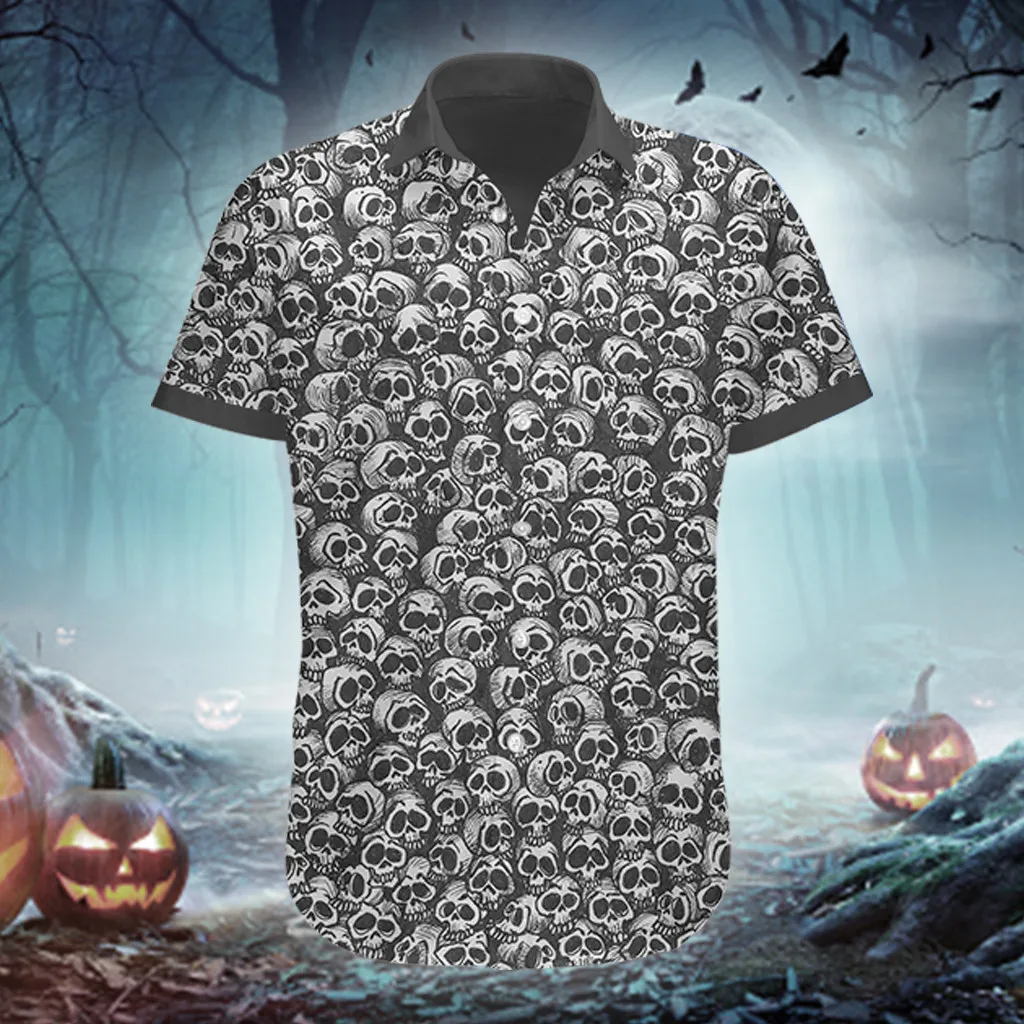 PLstar Cosmos Skull Pattern Black And White Halloween 3D Printed Men's Hawaiian Shirt Summer Unisex Casual Beach Shirt DXS13
PLstar Cosmos Skull Pattern Black And White Halloween 3D Printed Men's Hawaiian Shirt Summer Unisex Casual Beach Shirt DXS13