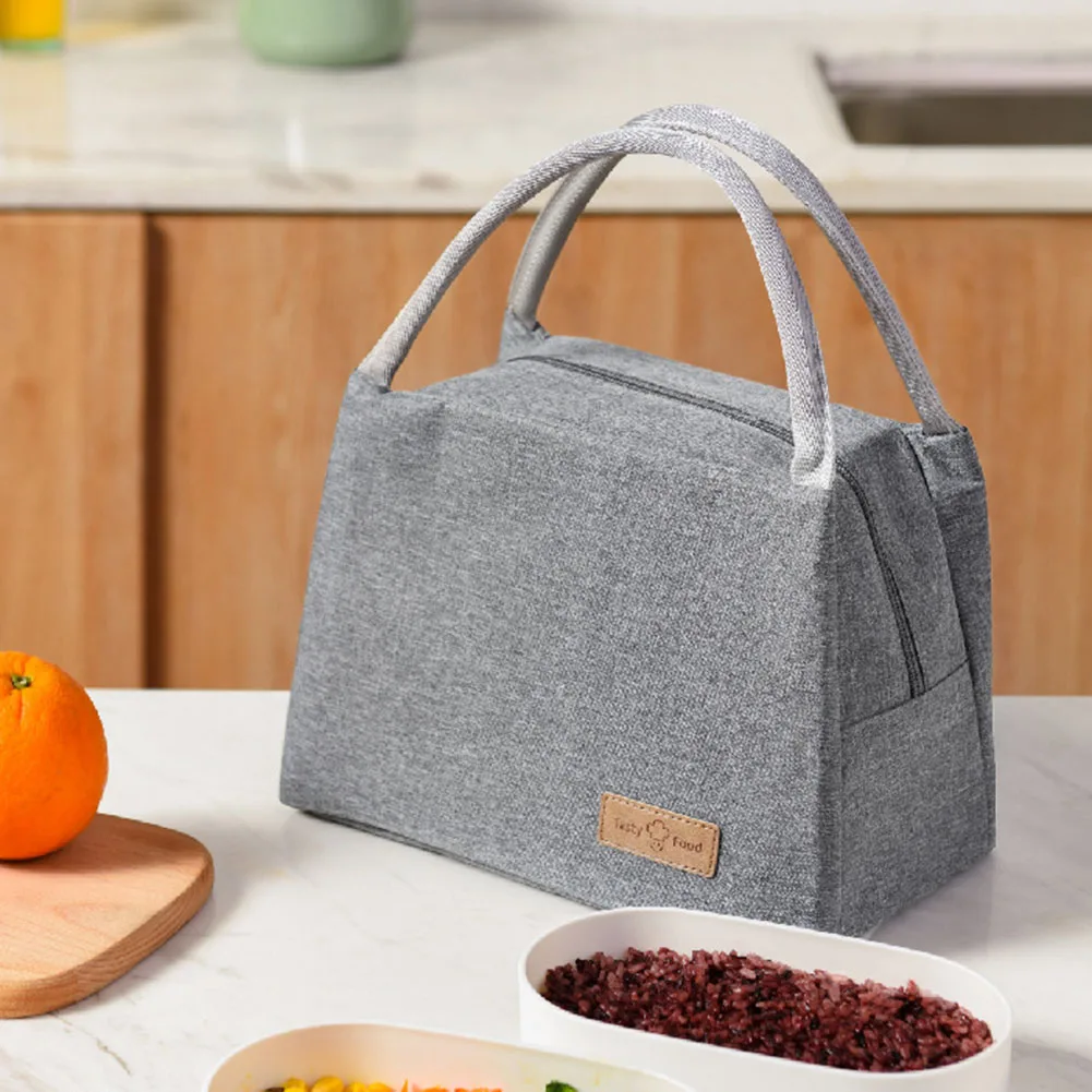 Portable Insulated Lunch Bag Oxford Cloth Thickened Aluminum Foil Lunch Pouch With Handle Food Bag For Work Student Bento Box
Portable Insulated Lunch Bag Oxford Cloth Thickened Aluminum Foil Lunch Pouch With Handle Food Bag For Work Student Bento Box
