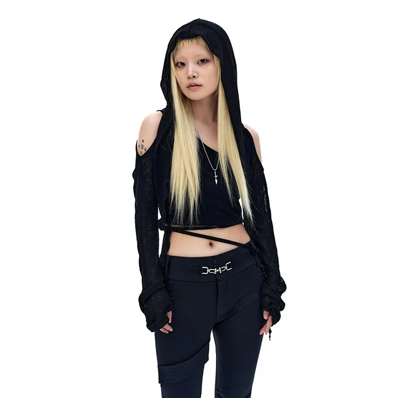 Hooded Long Sleeve Crop Tops Subversive Clothing Y2k Streetwear Women Trendy Sexy T-Shirts Grunge Clothes
Hooded Long Sleeve Crop Tops Subversive Clothing Y2k Streetwear Women Trendy Sexy T-Shirts Grunge Clothes