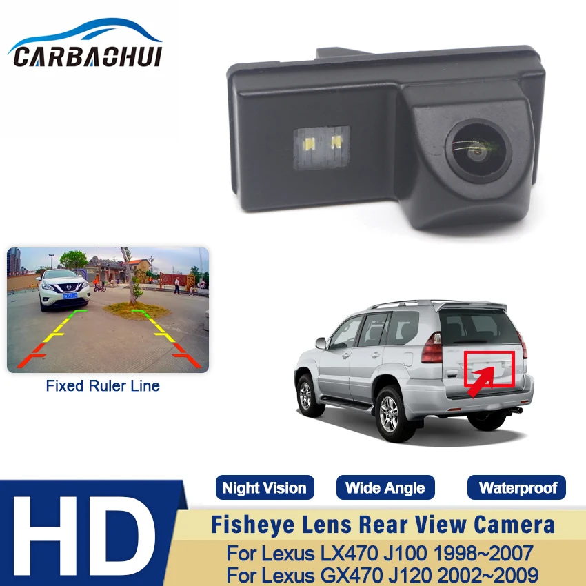 

Night Vision Rear View Camera Reversing Camera Car Back up Camera HD CCD Wide Angle For Lexus GX470 J120 LX470 J100 1998~2009