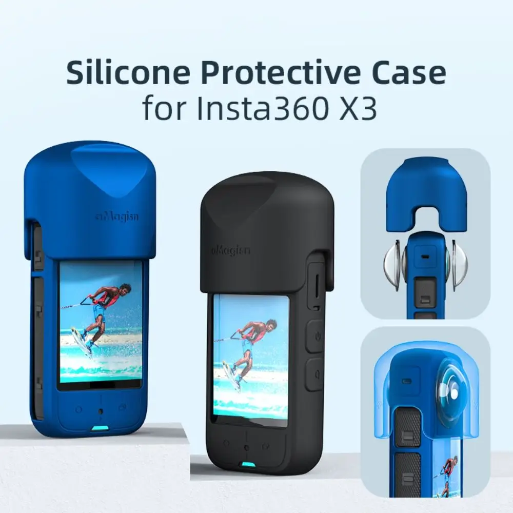 Прочный силиконовый защитный чехол для панорамной экшн-камеры с защитой от царапин и пыли для Insta360 X3
Прочный силиконовый защитный чехол для панорамной экшн-камеры с защитой от царапин и пыли для Insta360 X3