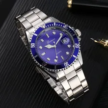 

Watch Men Luxury Steel Band Jagged Edge Case Quartz Wristwatch Masculino Green Business Male Wristband Watches for Men Gift