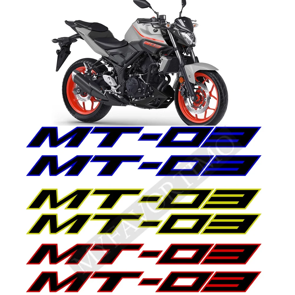 

Tank Pad Stickers Motorcycle MT 03 For YAMAHA MT-03 MT03 MT 03 Wheels Rims Helmet Decal Stripes Wheel Rim 2017 2018 2019 2020