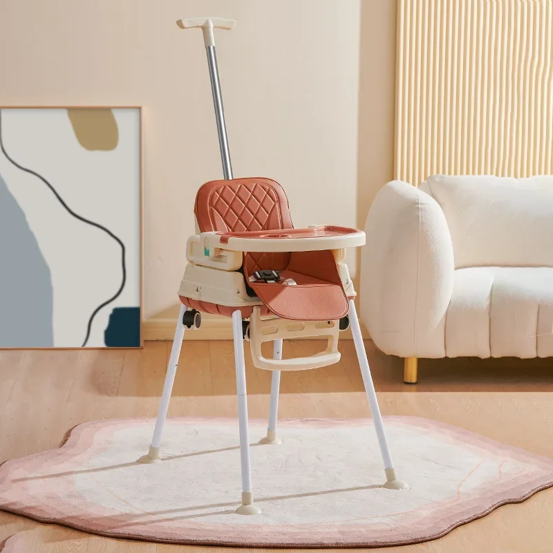 Baby dine Chair Multi-Functional Portable Foldable Safety High Chair Pushable household Double plate Children's dine Chair
Baby dine Chair Multi-Functional Portable Foldable Safety High Chair Pushable household Double plate Children's dine Chair