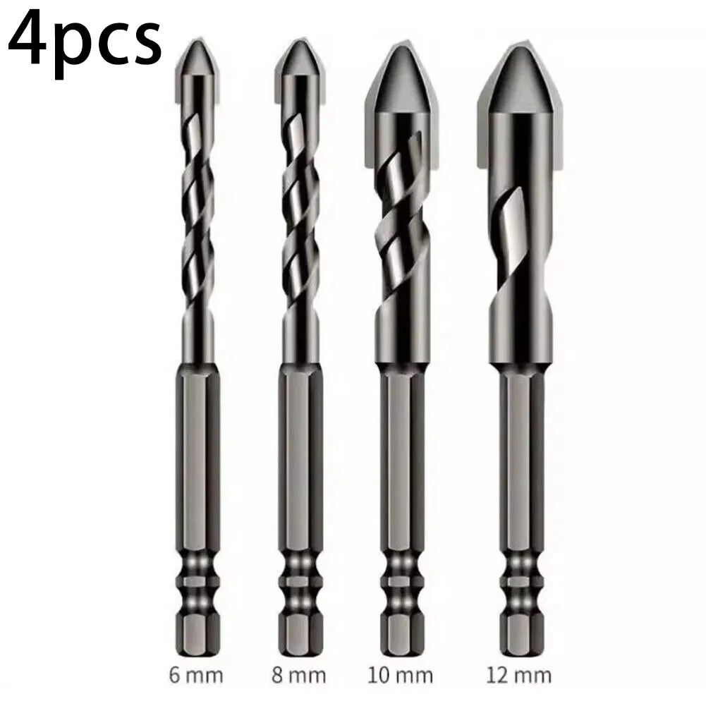 4pc Eccentric Drill Conventional Hex Shank Design Features Staggered Edge Design For Glass Tile Ceramic Punching Rock Slab
4pc Eccentric Drill Conventional Hex Shank Design Features Staggered Edge Design For Glass Tile Ceramic Punching Rock Slab
