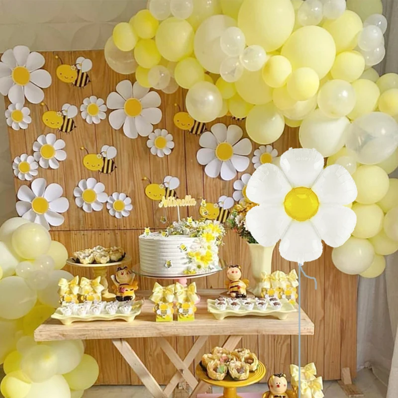 Daisy Balloon White Yellow Sunflower Banner Hat for Kid Birthday Party Decorations
Daisy Balloon White Yellow Sunflower Banner Hat for Kid Birthday Party Decorations