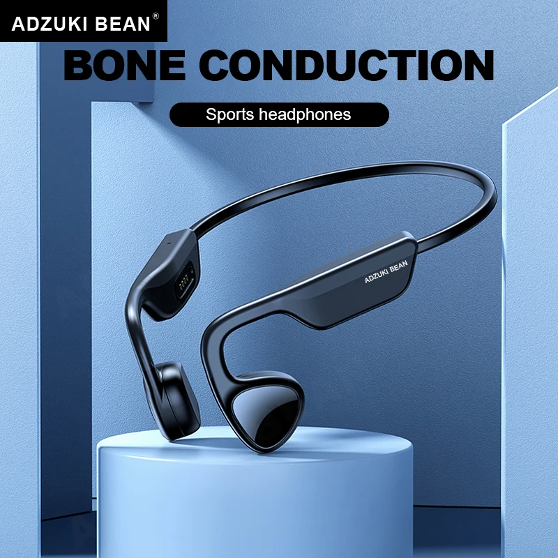 

New True Bone Conduction Headphones TWS Wireless Bluetooth Earphones IPX4 Waterproof Earbuds Sports Handsfree Headset with Mic