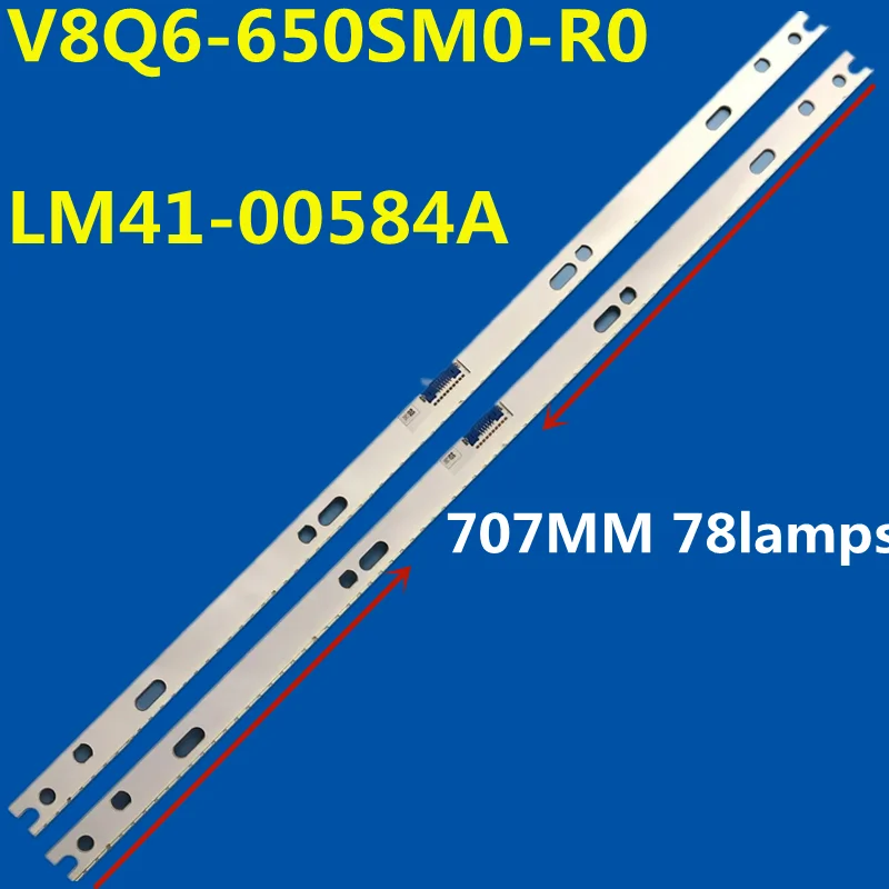 

New LED Strip For UE65NU8005 UN65NU8000 UN65NU8500 UE65NU8040 V8Q6-650SM0-R0 L1_NU8_F5_CEM_S26(3)_R1.1_RBH_407060_LM41-00584A