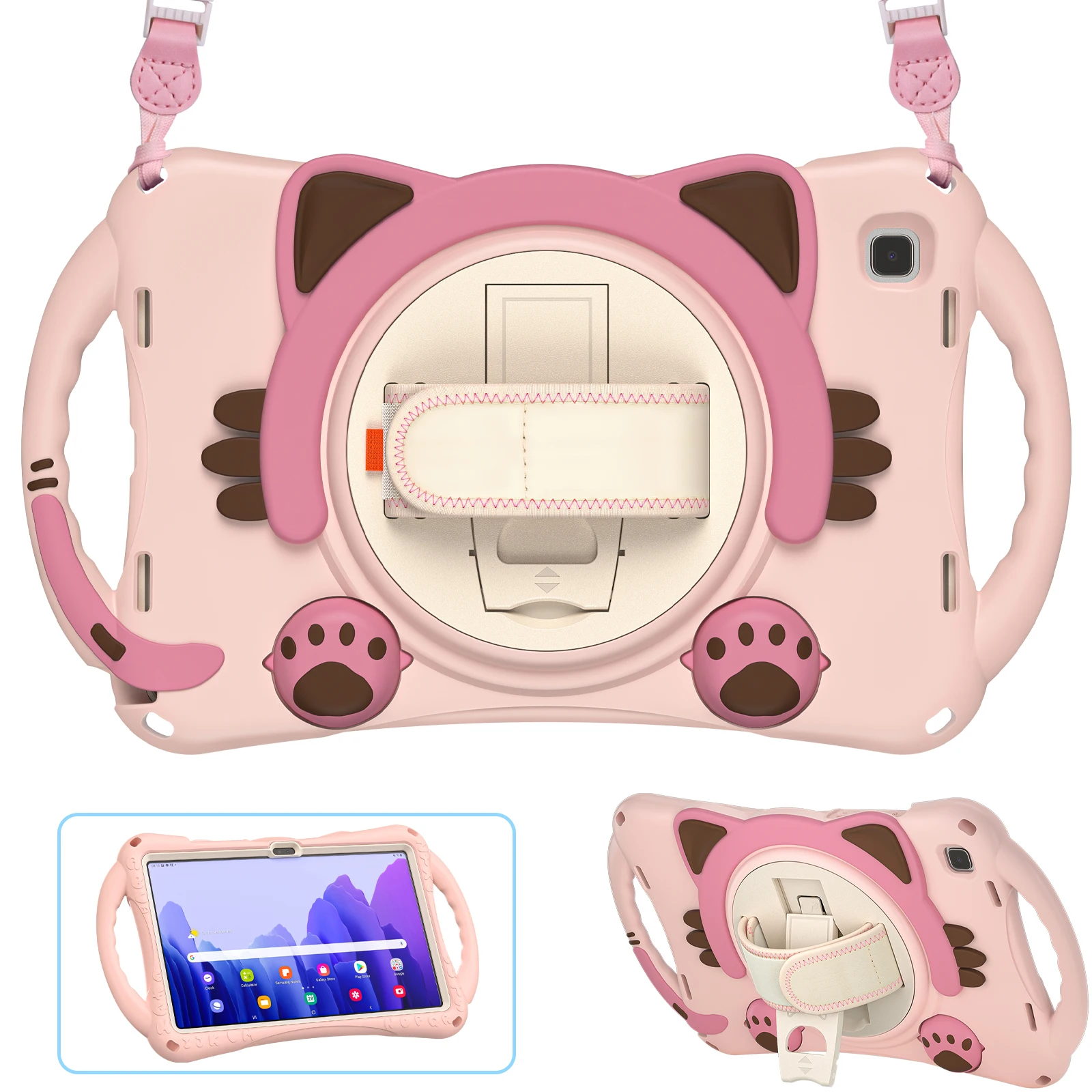 Case for Samsung Galaxy Tab A7 10.4" 2020 SM-T500 SM-T505 SM-T507 Kids Safe Silicon Shockproof Shoulder Strap Stand Tablet Cover
Case for Samsung Galaxy Tab A7 10.4" 2020 SM-T500 SM-T505 SM-T507 Kids Safe Silicon Shockproof Shoulder Strap Stand Tablet Cover