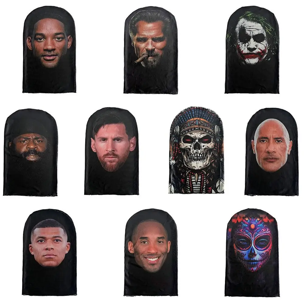 Polyester Cycling Mask New 3D Printed Elasticity Sunscreen Head Scarf Mesh Celebrity Face Cosplay Headcover
Polyester Cycling Mask New 3D Printed Elasticity Sunscreen Head Scarf Mesh Celebrity Face Cosplay Headcover