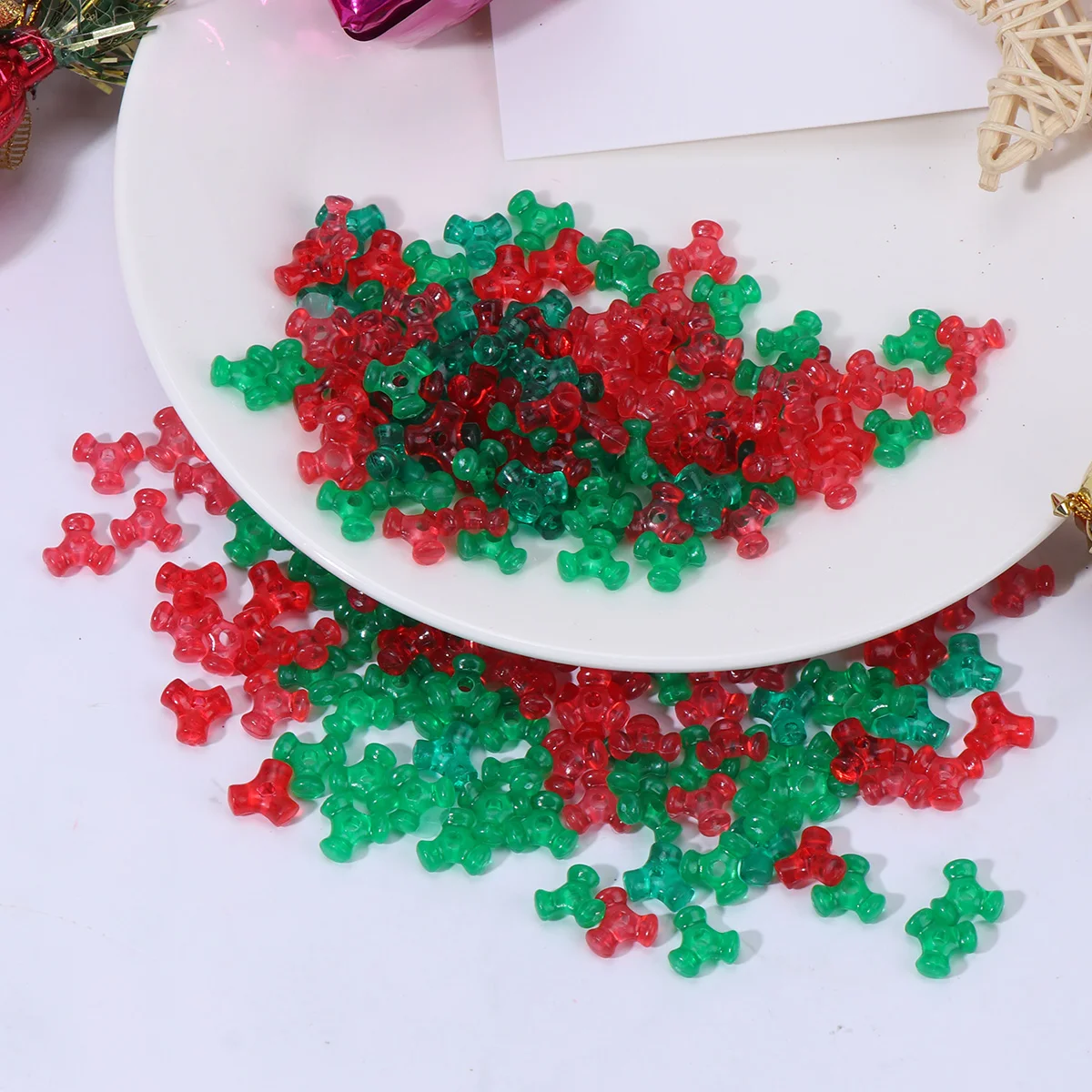 Artibetter Green Decor Bead Tri Christmas Plastic Tri-Shaped Beads Christmas Tree Decorations Party Diy
Artibetter Green Decor Bead Tri Christmas Plastic Tri-Shaped Beads Christmas Tree Decorations Party Diy