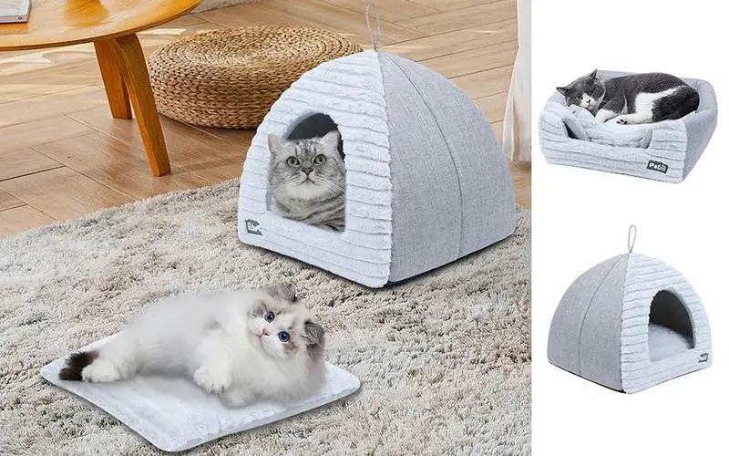 Cat Houses For Indoor Cats Comfortable Pets House Animal Cave Kitten Bed Dogs And Cats Cushion Household Pet Accessories
Cat Houses For Indoor Cats Comfortable Pets House Animal Cave Kitten Bed Dogs And Cats Cushion Household Pet Accessories