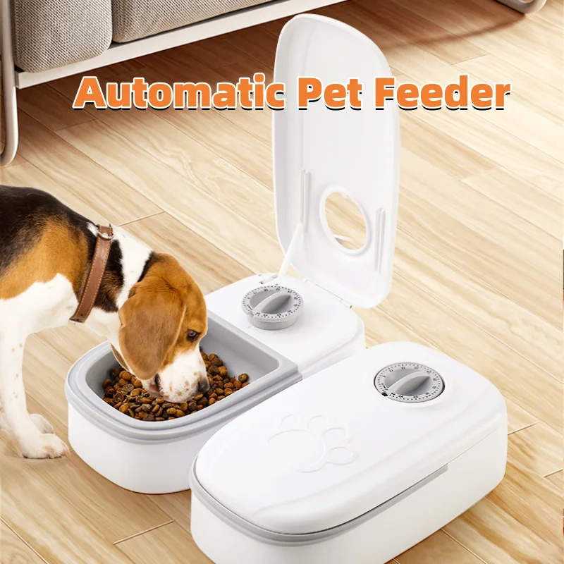 

Automatic Pet Feeder Smart Food Dispenser For Cats Dogs Timer Stainless Steel Bowl Auto Dog Cat Pet Feeding Pets Supplies