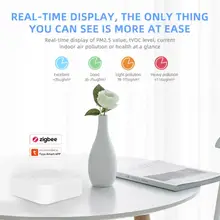 Tuya Smart WiFi PM2.5 Air Quality Sensor Temperature and Humidity Four-in-One Air Detector Smart Home Sensor Air Housekeeper
Tuya Smart WiFi PM2.5 Air Quality Sensor Temperature and Humidity Four-in-One Air Detector Smart Home Sensor Air Housekeeper