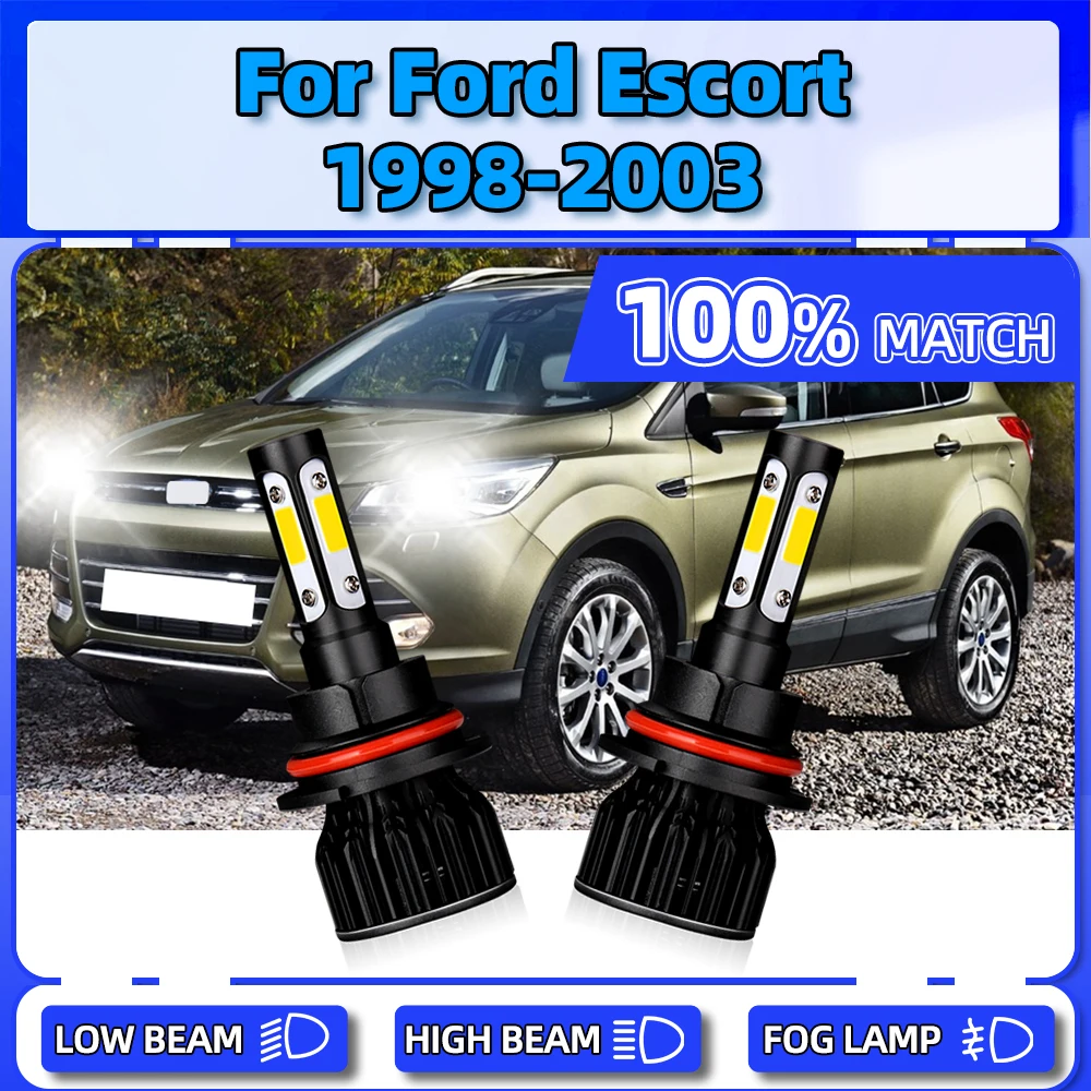 120W Canbus LED Headlight Bulbs 6000K High Low Beam Car Lamps 20000LM Auto Lights For Ford Escort 1998 1999 2000 2001 2002 2003
120W Canbus LED Headlight Bulbs 6000K High Low Beam Car Lamps 20000LM Auto Lights For Ford Escort 1998 1999 2000 2001 2002 2003