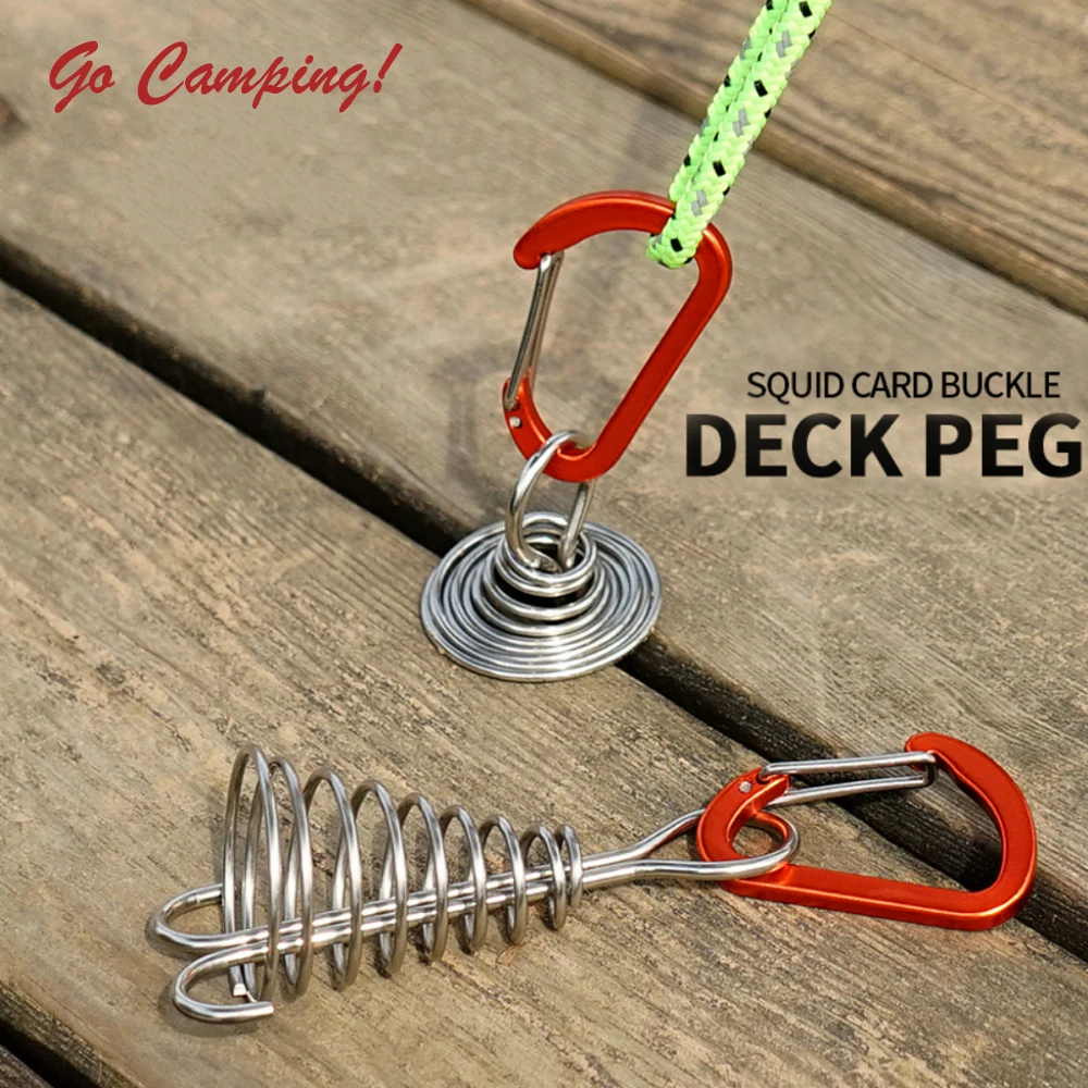 10PCS Outdoor Camping Awning Octopus Spring Wind Rope Hook Buckle Wooden Deck Anchor Pegs Tent Stakes Stainless Steel Fixed Nail
10PCS Outdoor Camping Awning Octopus Spring Wind Rope Hook Buckle Wooden Deck Anchor Pegs Tent Stakes Stainless Steel Fixed Nail