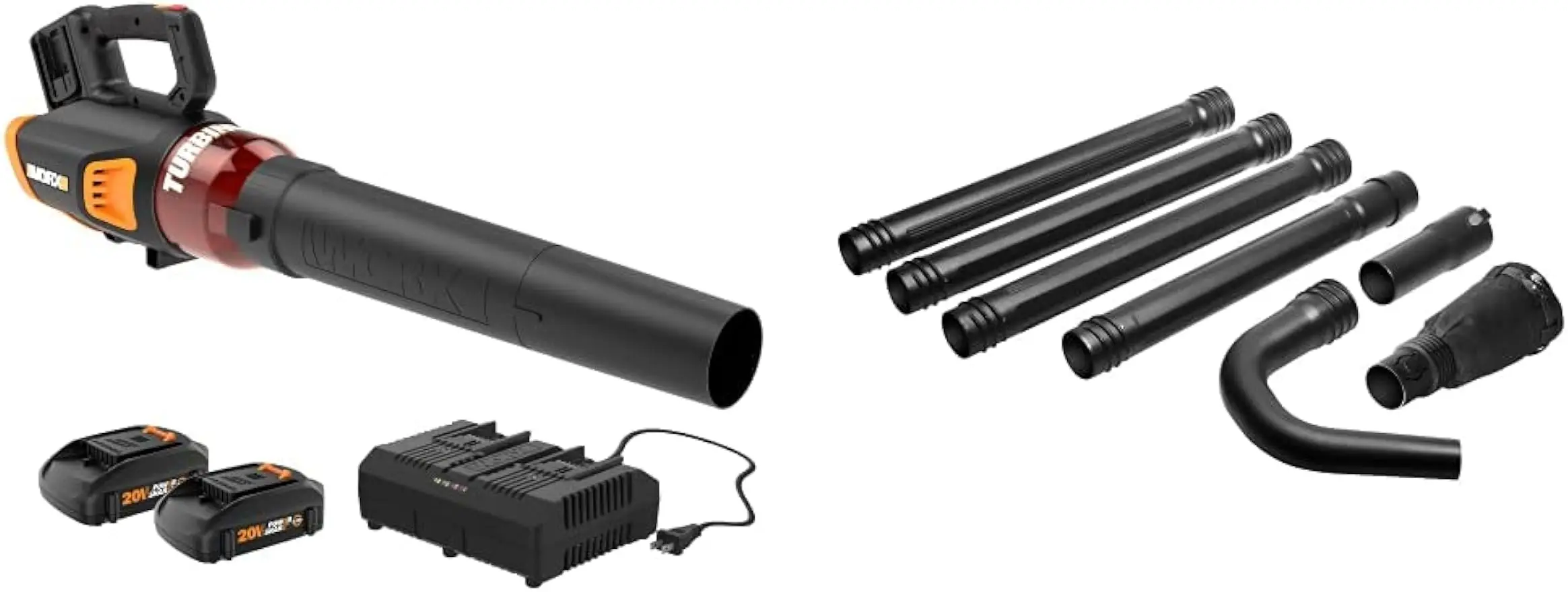 WORX 40V Turbine Cordless Leaf Blower Power Share with Brushless Motor - WG584 (Batteries & Charger Included)
WORX 40V Turbine Cordless Leaf Blower Power Share with Brushless Motor - WG584 (Batteries & Charger Included)