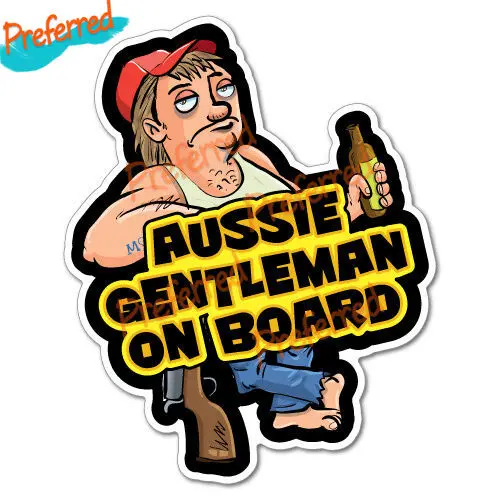 

Aussie Gentleman on Board Sticker Aussie Car Flag 4x4 Funny Ute High Quality KK Vinyl Cover Scratches Waterproof PVC Car Sticker