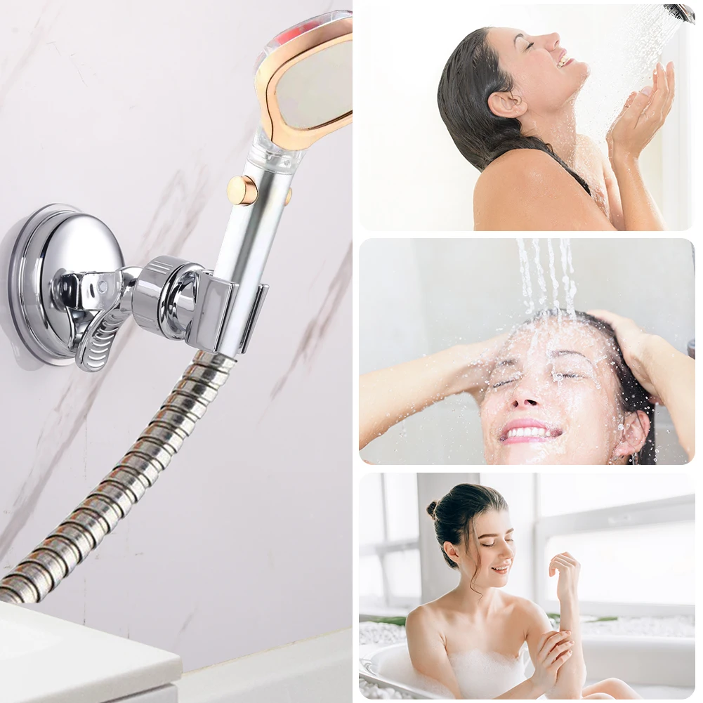 Vacuum Suction Cup Shower Head Holder Adjustable Showerhead Bracket Wall Mounted Stand SPA Bathroom Universal Fixture
Vacuum Suction Cup Shower Head Holder Adjustable Showerhead Bracket Wall Mounted Stand SPA Bathroom Universal Fixture