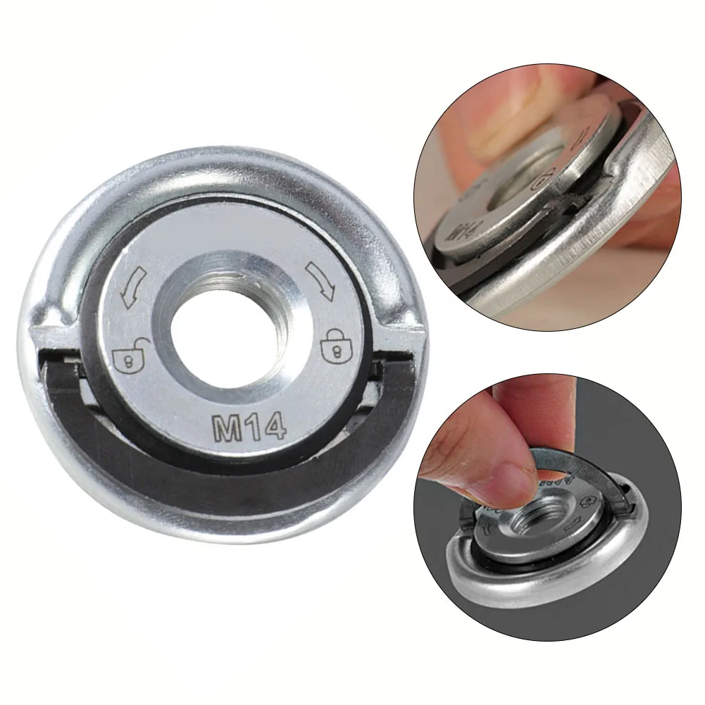 1pc Quick-Release Flange Nut M14 Thread Angle Grinder Release Locking Nut Pressing Plate For Angle Grinder Clamping Flange Tools
1pc Quick-Release Flange Nut M14 Thread Angle Grinder Release Locking Nut Pressing Plate For Angle Grinder Clamping Flange Tools
