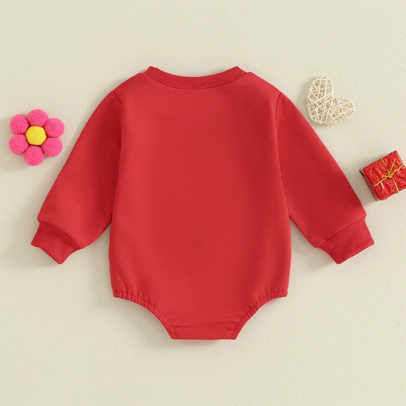 Newborn Baby Boy Girl Valentine´s Day Outfit Heart Print Sweatshirt Romper Ruffle Long Sleeve Bubble Romper Outfits
Newborn Baby Boy Girl Valentine´s Day Outfit Heart Print Sweatshirt Romper Ruffle Long Sleeve Bubble Romper Outfits
