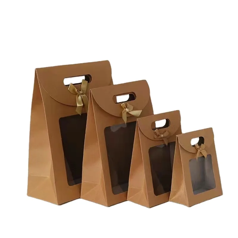 Wholesale custom recycled flat bottom food sac cadeau mariage packaging handle kids paper bag with your own logo clear window
Wholesale custom recycled flat bottom food sac cadeau mariage packaging handle kids paper bag with your own logo clear window