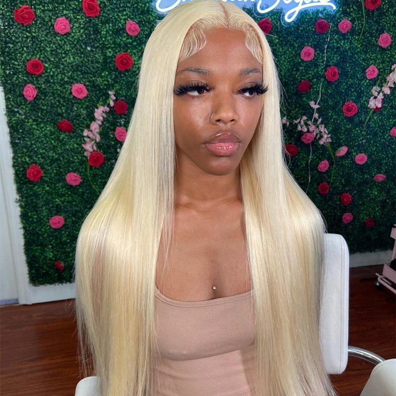 

613 13x6 HD Lace Frontal Wig Blonde Honey 13x4 Lace Front Human Hair Wigs For Women Pre pucked Bone Straight Lace Front Wigs