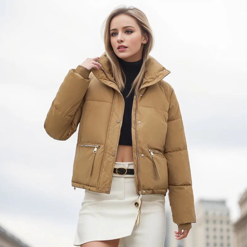 2023 New Winter Down Jackets Female Solid Warm Puffer Parkas Jackets Winter Women's Short Down Jackets Thick Zipper Padded Coat
2023 New Winter Down Jackets Female Solid Warm Puffer Parkas Jackets Winter Women's Short Down Jackets Thick Zipper Padded Coat