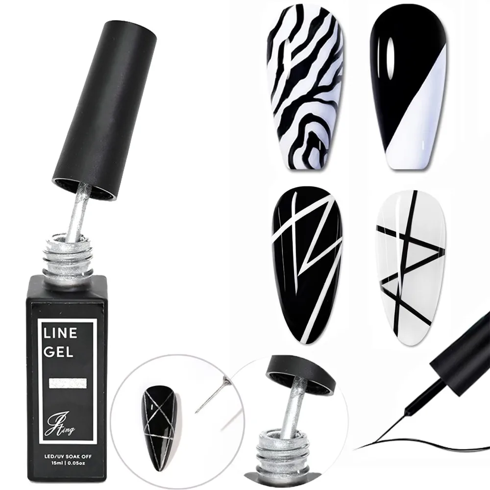 15ml Nail Art Liner Gel Polish Built In Thin Brush Super Bright Mirror Graffiti Drawing Stripe UV Gel Metallic Painting Line Gel
15ml Nail Art Liner Gel Polish Built In Thin Brush Super Bright Mirror Graffiti Drawing Stripe UV Gel Metallic Painting Line Gel