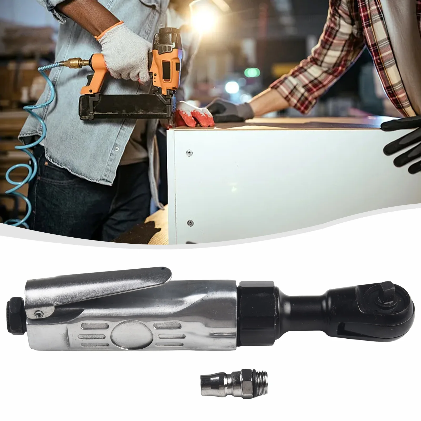 1pcs 1/4inch Square Drive Air Ratchet Wrench 25ft-lbs Torque Pneumatic Wrench Auto Repair Pneumatic Tools Accessories
1pcs 1/4inch Square Drive Air Ratchet Wrench 25ft-lbs Torque Pneumatic Wrench Auto Repair Pneumatic Tools Accessories